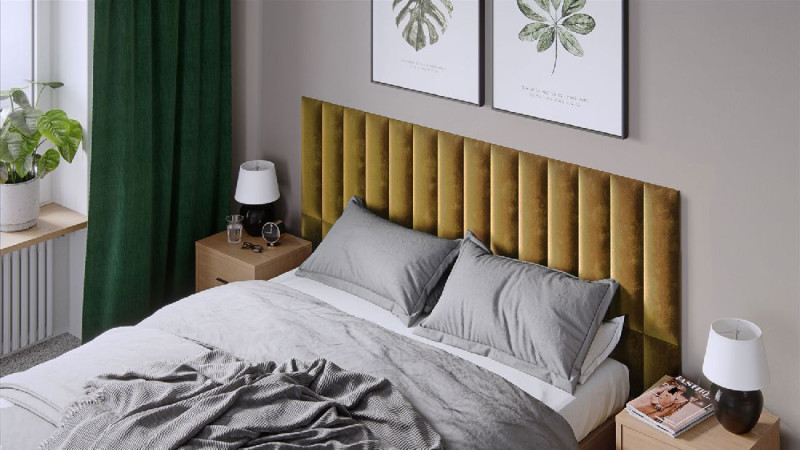 Kings Canyon Wandpaneele Wandpolster ROOM 15-Sixty Senfgelb 60x15cm rechteckig main product photo