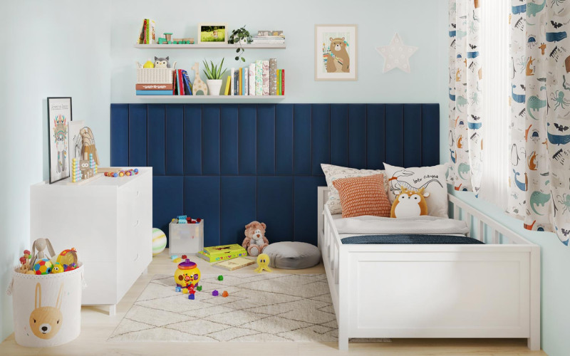 Kings Canyon Wandpaneele Wandpolster ROOM 15-Sixty tiefes Blau 60x15cm rechteckig main product photo