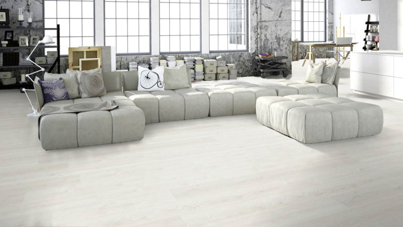 Meister Design flooring MeisterDesign. flex DL 400 White mountain oak 7124 1-strip M4V main product photo