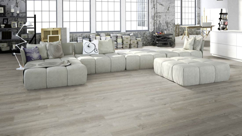 Meister Designboden MeisterDesign. next DL 500 S Eiche Merino grau 7140 1-Stab M4V main product photo