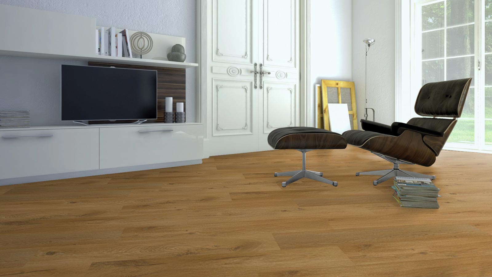 Meister Designboden MeisterDesign. rigid RD 300 S Eiche Fleetwood 7399 1-Stab Kurzdiele M4V Raum3