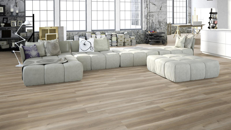 Meister Design flooring MeisterDesign. rigid RL 400 S White cliffs oak 7435 1-strip M4V main product photo