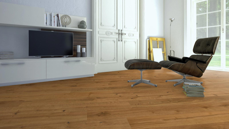 Meister Lindura wood flooring HD 400 Authentic oak 8904 1-strip 2V/M2V 270 mm main product photo
