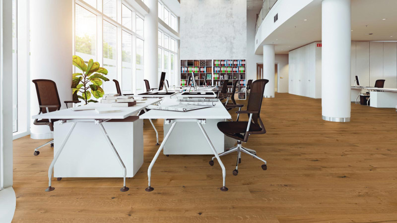 Meister Lindura wood flooring HD 400 Authentic oak 8904 1-strip 2V/M2V 320 mm main product photo