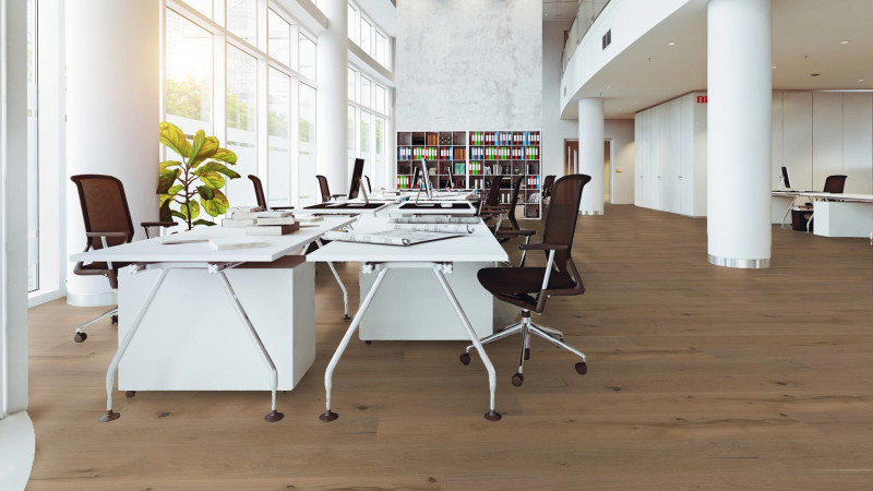 Meister Lindura wood flooring HD 400 Authentic greige oak 8923 1-strip 2V/M2V 270 mm main product photo