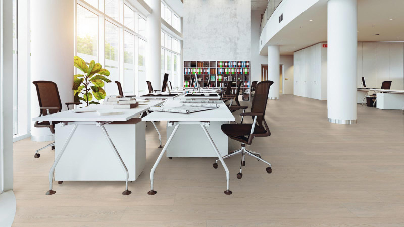 Meister Lindura wood flooring HD 400 Natural arctic white oak 8917 1-strip 2V/M2V main product photo