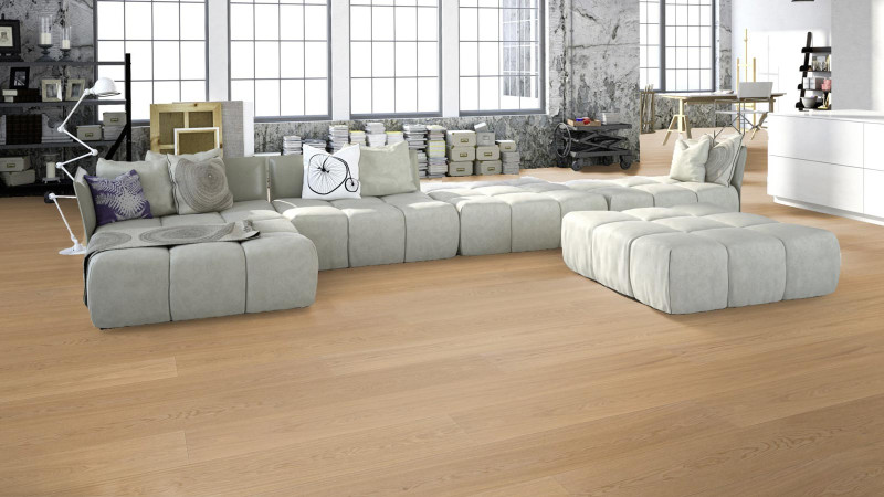 Meister Lindura wood flooring HD 400 Pure natural oak 8906 1-strip 2V/M2V 270 mm main product photo