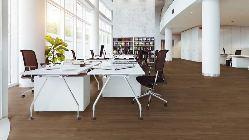 Meister Lindura wood flooring HD 400 American walnut lively 8912 1-strip 2V/M2V main product photo