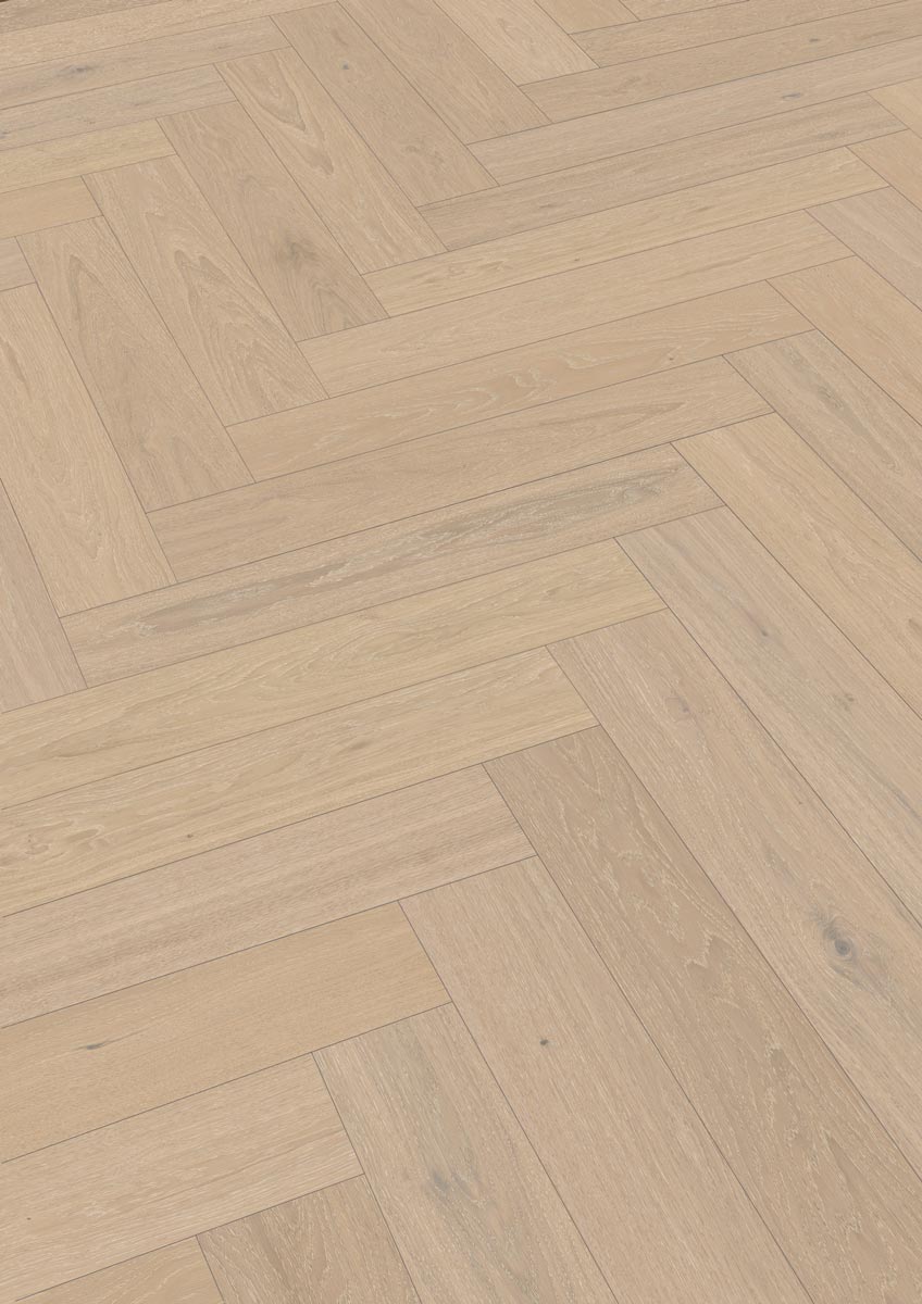 Meister Lindura Holzboden HS 500 Eiche classic champagner 8930 Fischgrät M4V Raum1