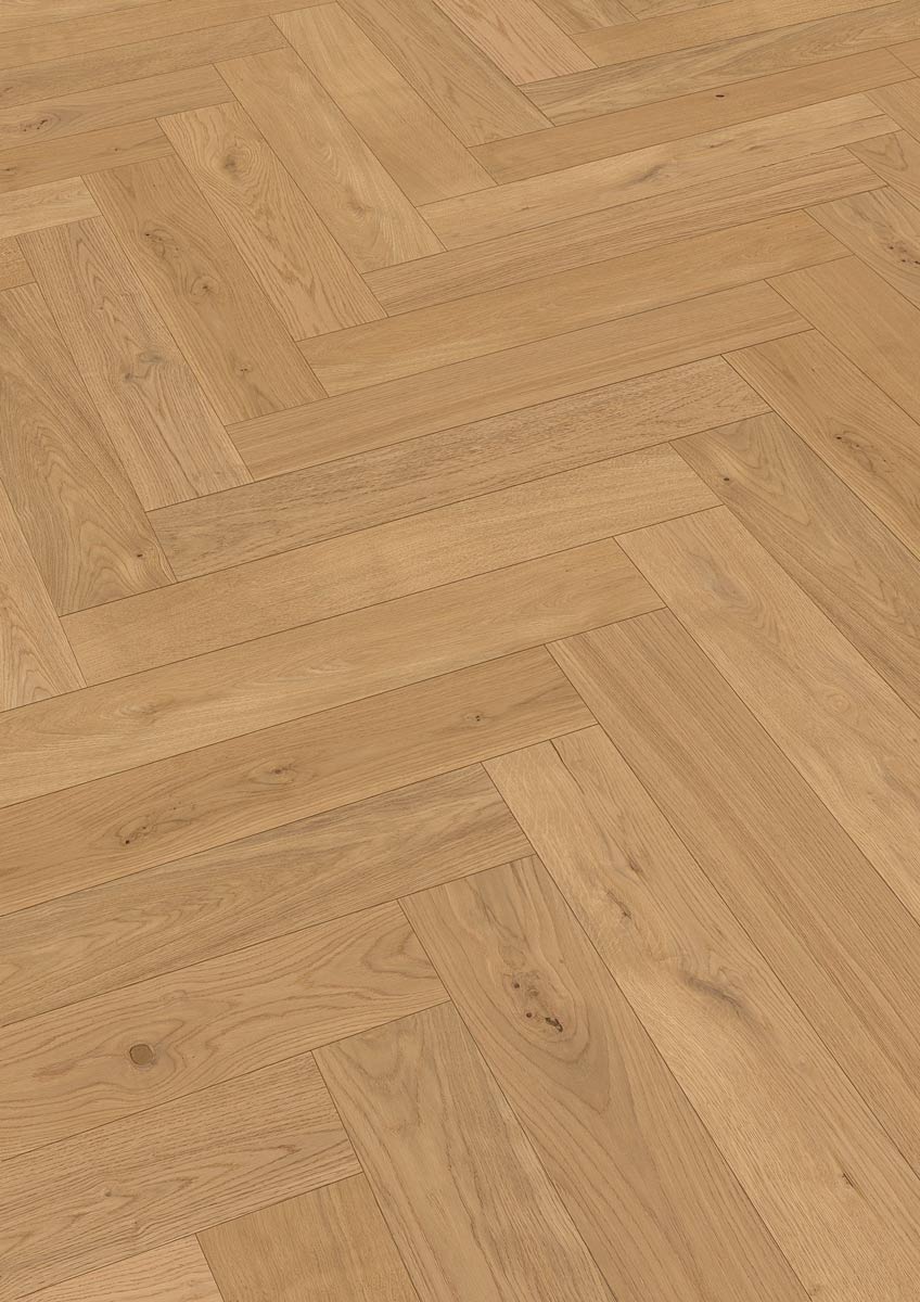 Meister Lindura Holzboden HS 500 Eiche classic pure 8928 Fischgrät M4V Raum1