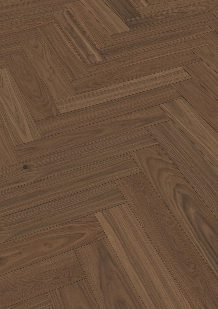 Meister Lindura Holzboden HS 500 Nussbaum amerikanisch classic 8924 Fischgrät M4V Raum1