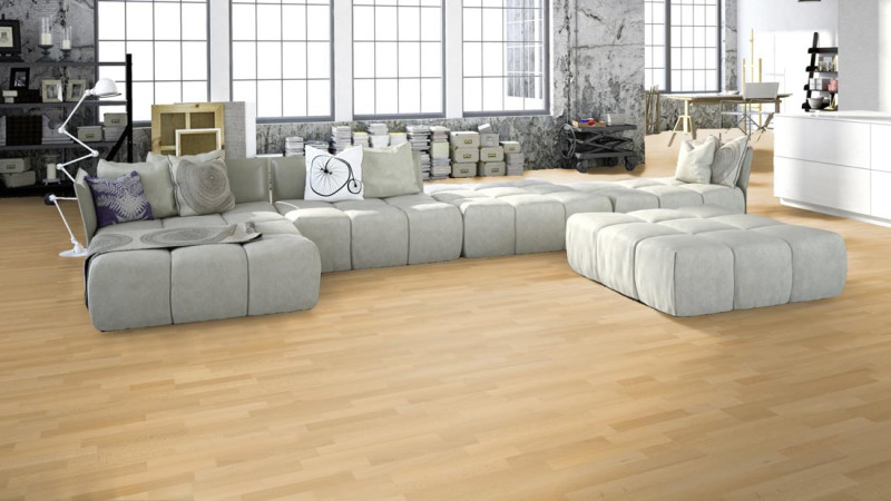 Meister Parquet MeisterParkett. longlife PC 200 Steamed beech harmonious 9045 3-strip main product photo
