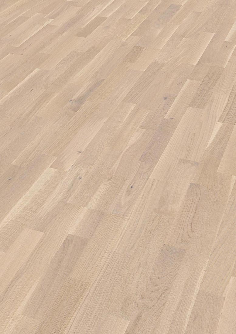 Meister Parkett MeisterParkett. longlife PC 200 Eiche lebhaft cremeweiß 9035 3-Stab Raum1