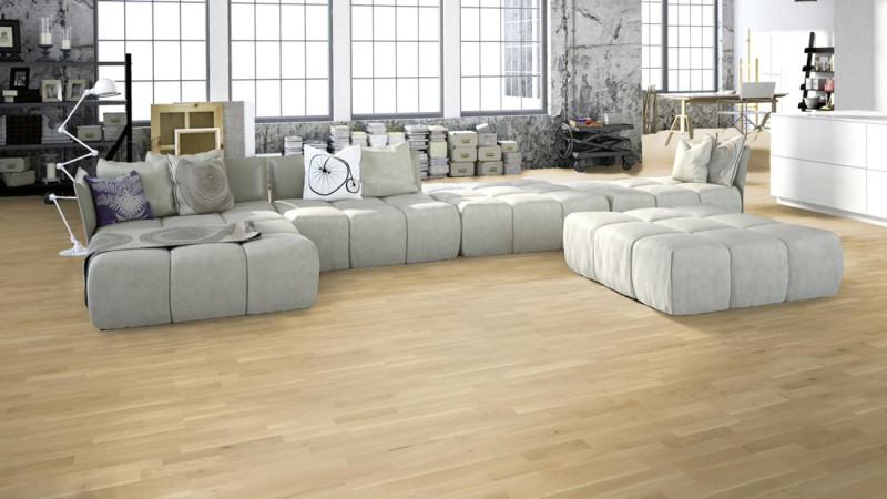 Meister Parquet MeisterParkett. longlife PC 200 Pure oak lively 9036 3-strip main product photo