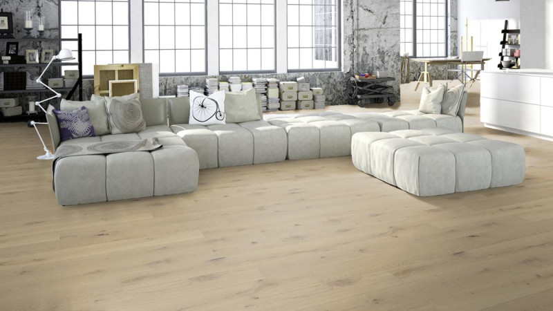 Meister Parquet MeisterParkett. longlife PD 400 Authentic cream oak 9010 1-strip 2V/M2V main product photo