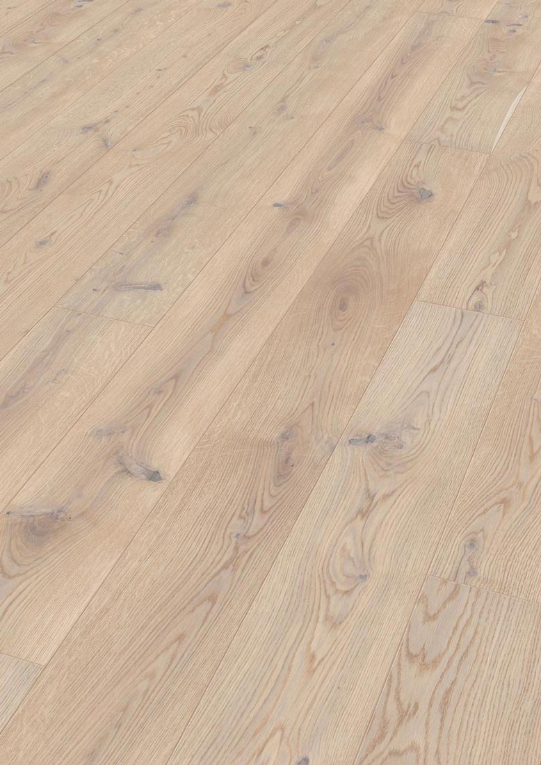 Meister Parkett MeisterParkett. longlife PD 400 Eiche authentic cremeweiß 9017 1-Stab 2V/M2V Raum1