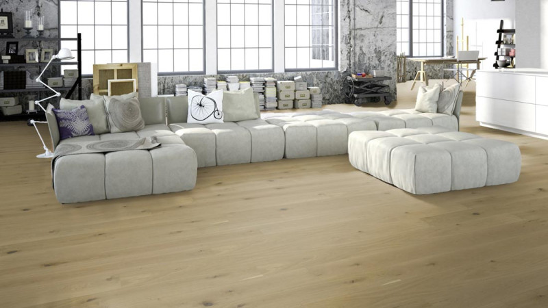 Meister Parquet MeisterParkett. longlife PD 400 Roble authentic greige 9019 1 Lama 2V/M2V main product photo