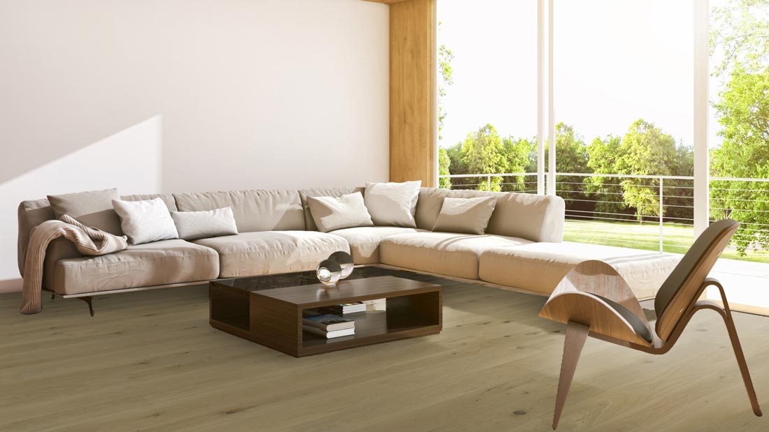 Meister Parkett MeisterParkett. longlife PD 400 Eiche authentic greige 9019 1-Stab 2V/M2V Raum3