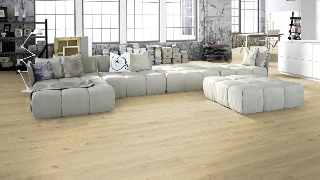 Meister Parkett MeisterParkett. longlife PD 400 Eiche lebhaft naturhell 9023 1-Stab 2V/M2V Raum2