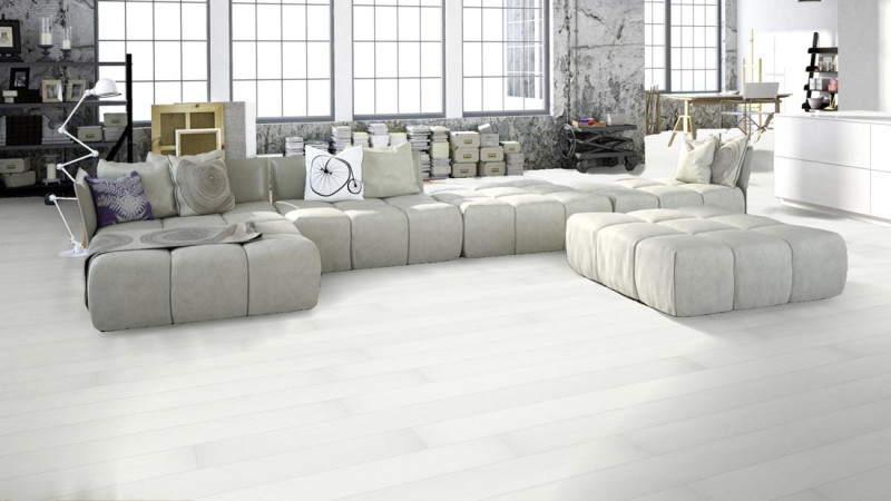 Meister Parquet MeisterParkett. longlife PD 400 Roble armonioso blanco polar 9008 1 Lama 2V/M2V main product photo