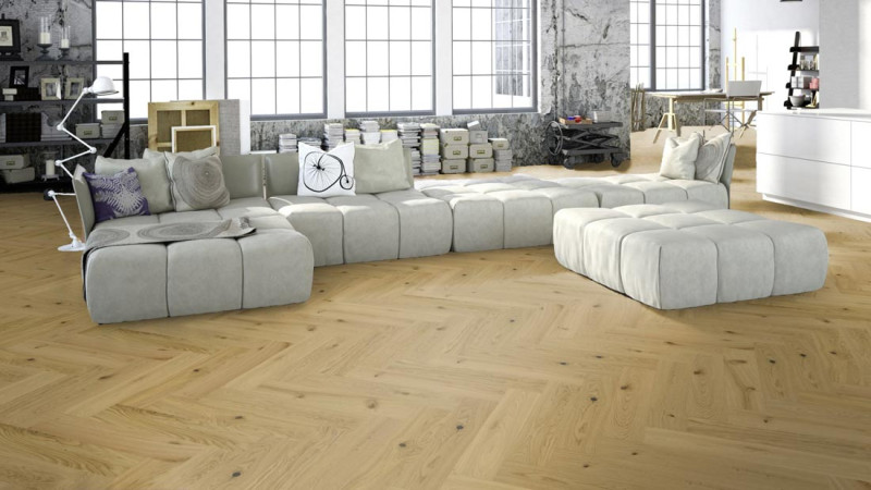 Meister Parquet MeisterParkett. longlife PS 500 Chêne authentique 9002 Chevrons M4V main product photo