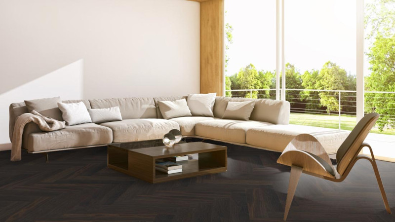 Meister Parquet MeisterParkett. longlife PS 500 Chêne harmonieusement fumé 9018 Herringbone M4V main product photo
