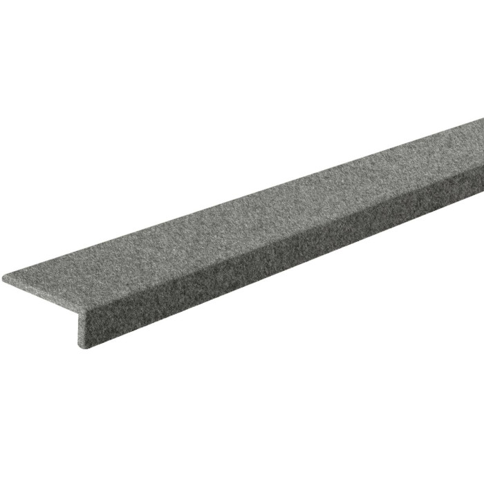 Meister Angled cover moulding felt 22/60 mm Basalt grey felt 4502 main product photo