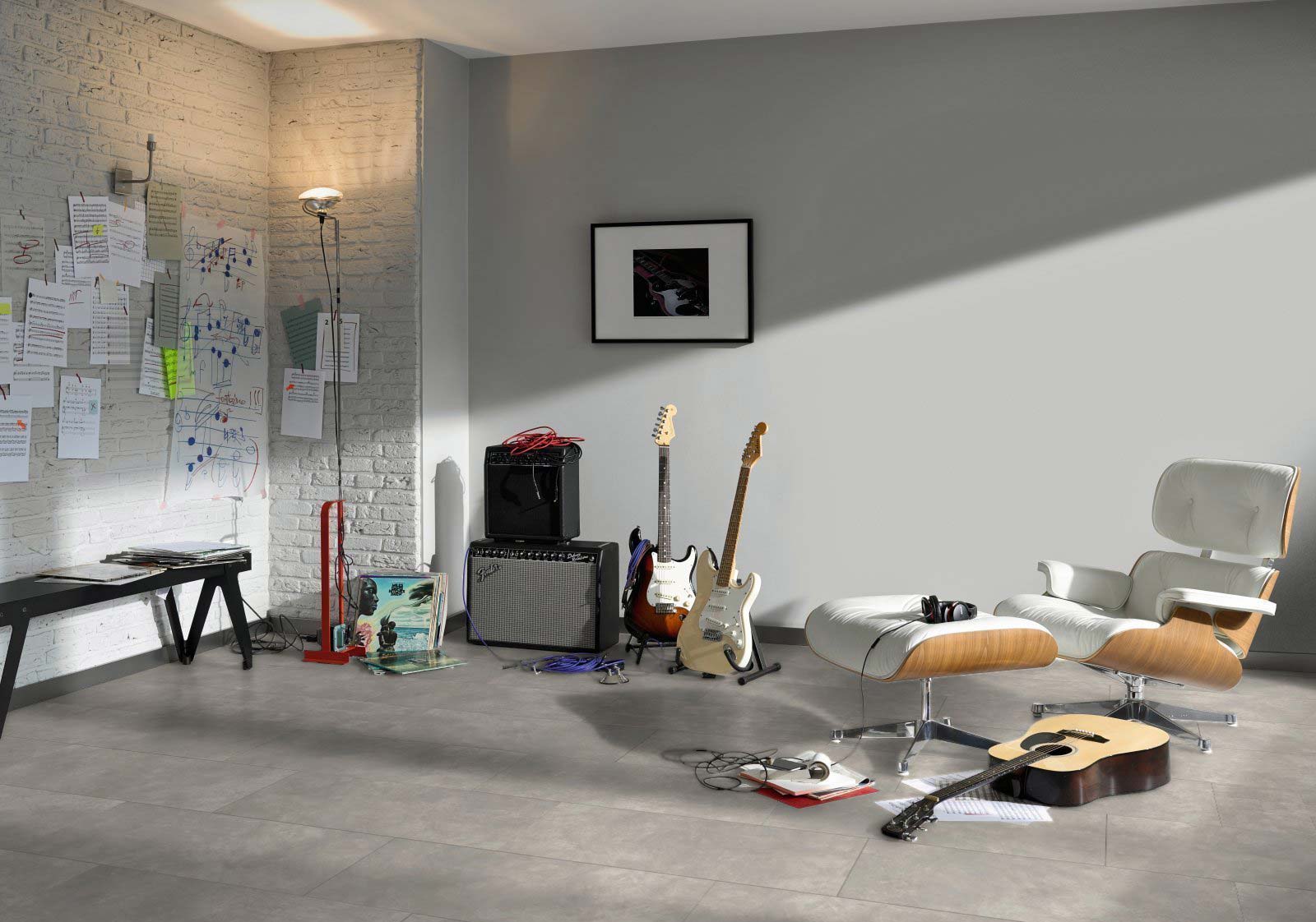 Parador Designboden Modular ONE Hydron Beton Hellgrau Großfliese 4V Raum4