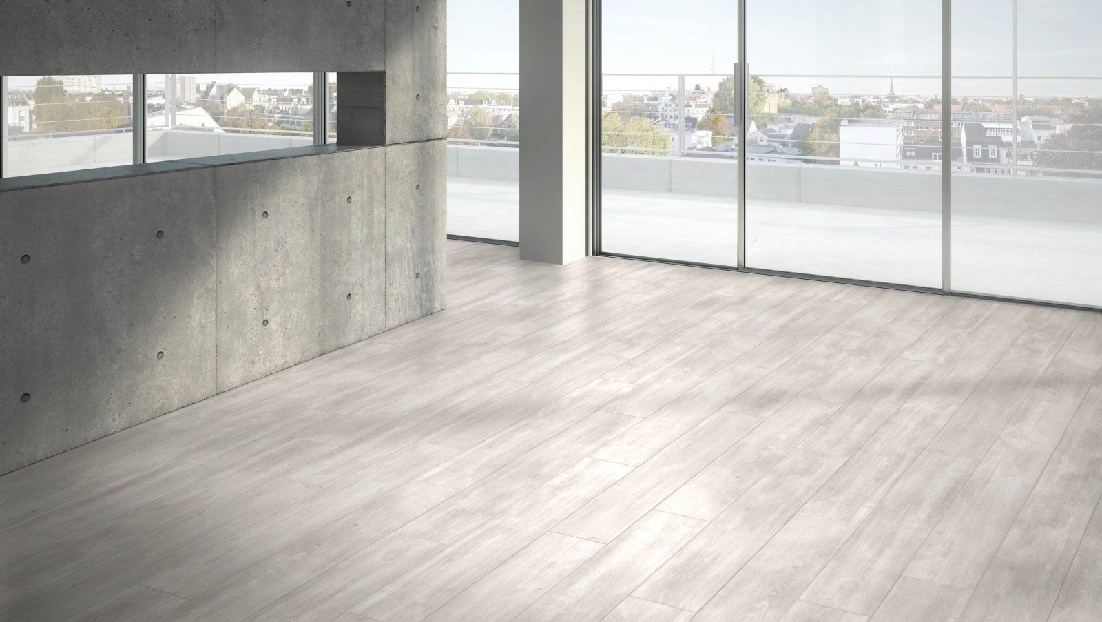 Parador Designboden Modular ONE Hydron Eiche Nordic Grau 1-Stab Landhausdiele 4V Raum2