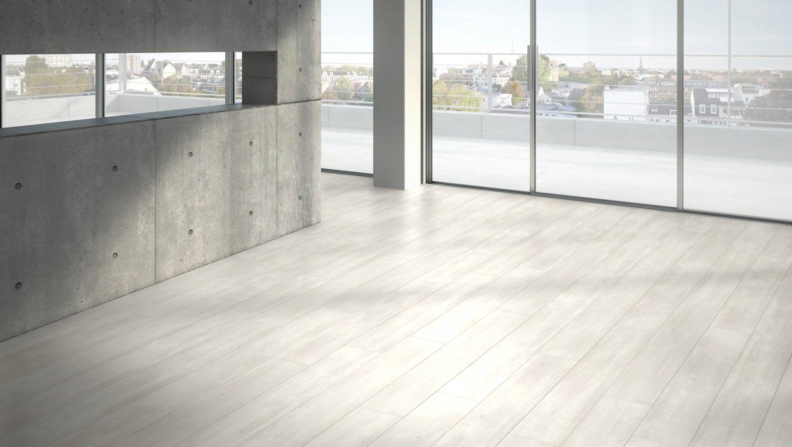 Parador Designboden Modular ONE Hydron Eiche Nordic Weiss 1-Stab Landhausdiele 4V Raum2