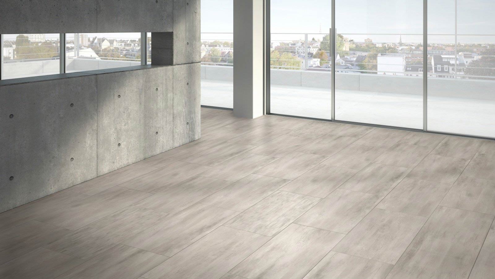 Parador Designboden Modular ONE Hydron Fusion Grey Großfliese 4V Raum2