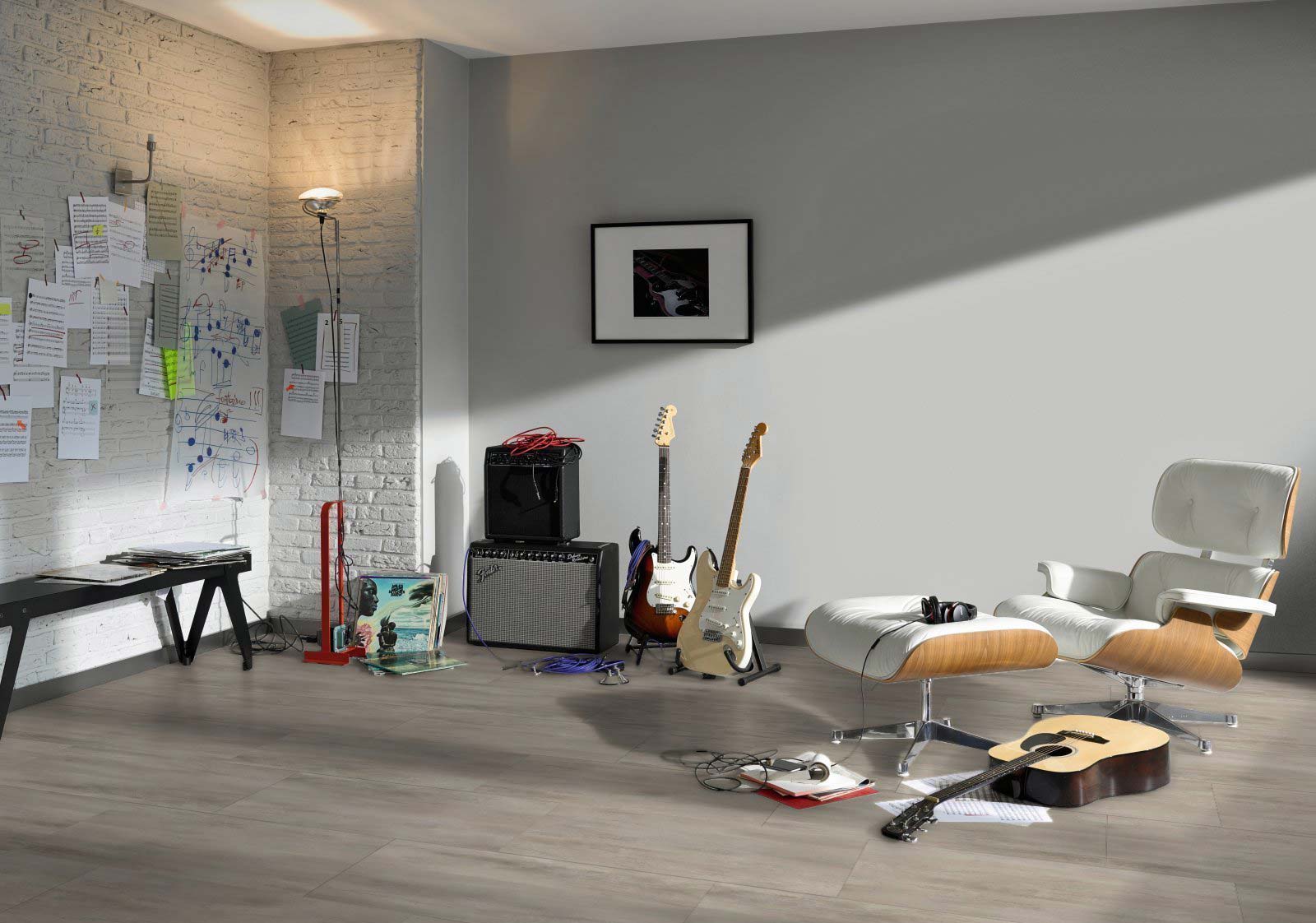 Parador Designboden Modular ONE Hydron Fusion Grey Großfliese 4V Raum4