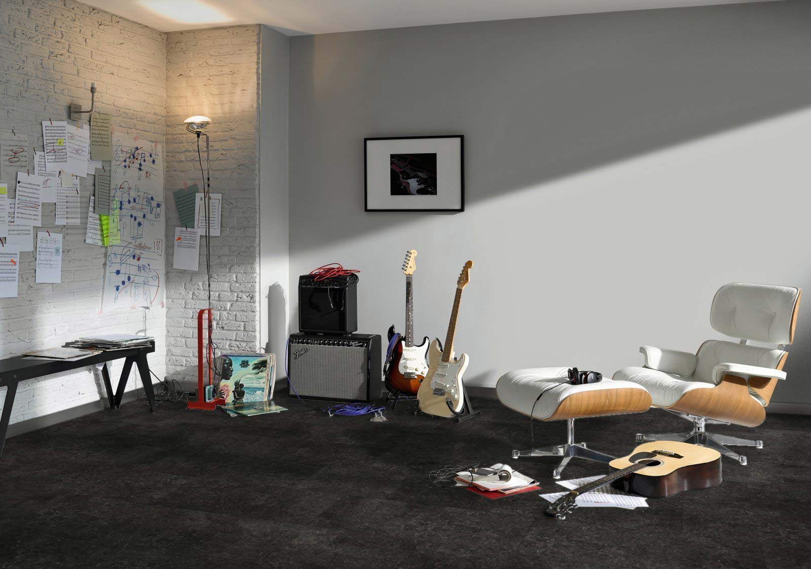 Parador Designboden Modular ONE Hydron Granit Anthrazit Großfliese 4V Raum4