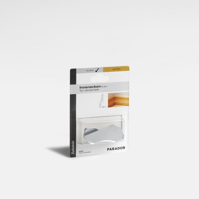 Parador Internal corners type 1 for skirting board SL 4 Alu look main product photo