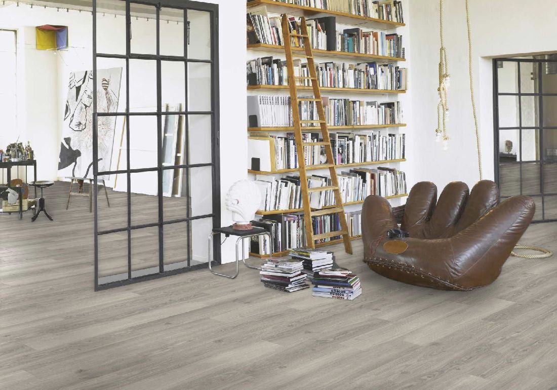 Parador Laminat Classic 1050 Eiche Studioline Lichtgrau 1-Stab Landhausdiele 4V Raum4