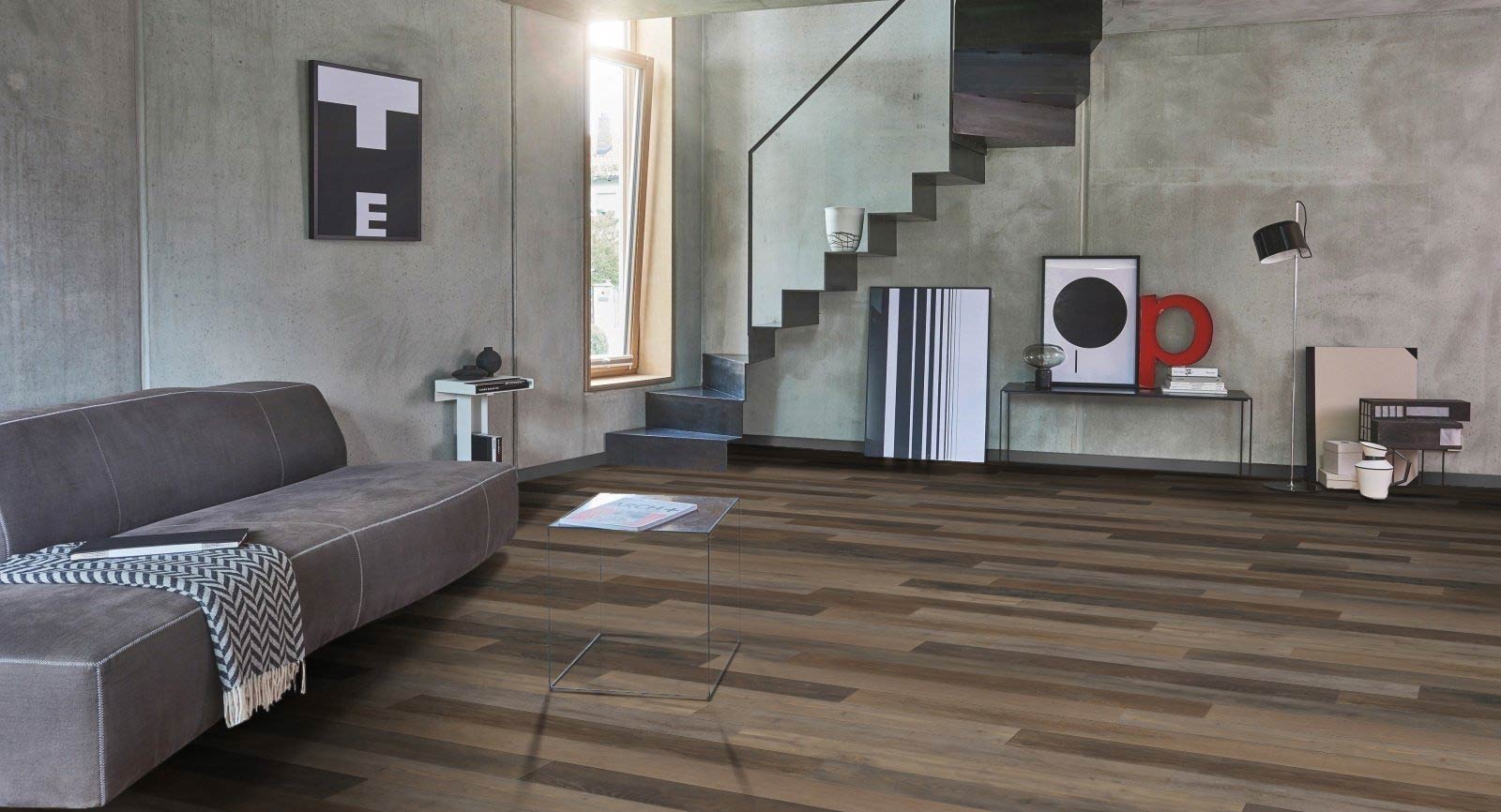 Parador Laminat Trendtime 1 Shufflewood Wild Stabdiele 4V Raum3