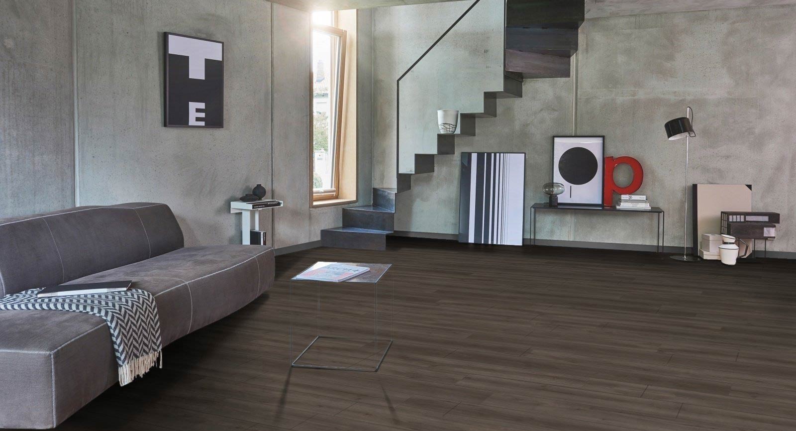 Parador Laminat Trendtime 6 Eiche Loft geräuchert weiß geölt Schlossdiele 4V Raum3