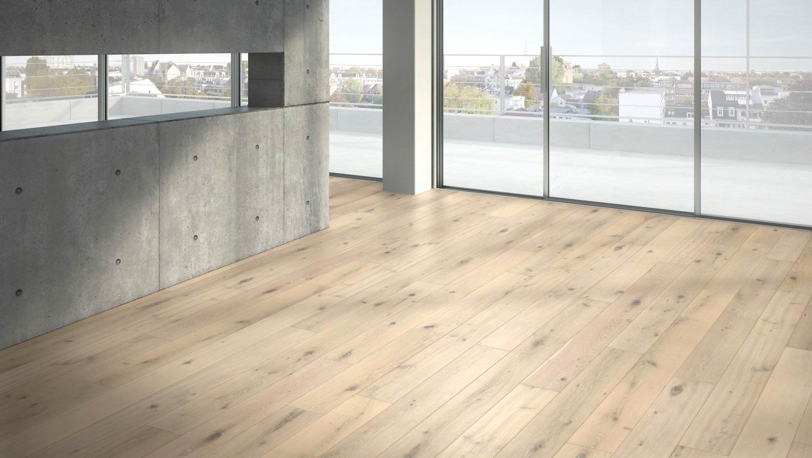 Parador Parkett Classic 3025 Eiche gebürstet Rustikal naturgeölt weiß plus 1-Stab Landhausdiele M4V Raum2