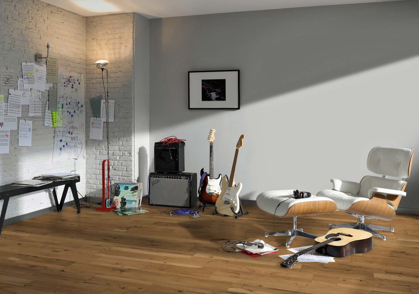 Parador Parkett Trendtime 8 Eiche Multiplank Classic naturgeölt plus 1-Stab Landhausdiele M4V Raum3