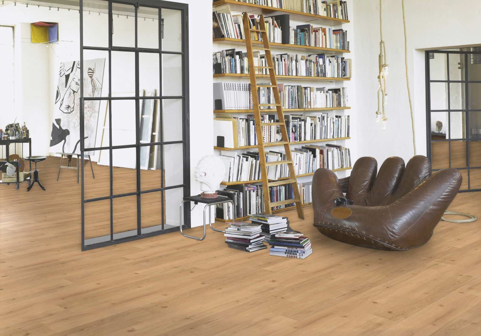 Parador Vinyl Basic 5.3 Eiche Infinity Natur 1-Stab Landhausdiele 4V Raum4