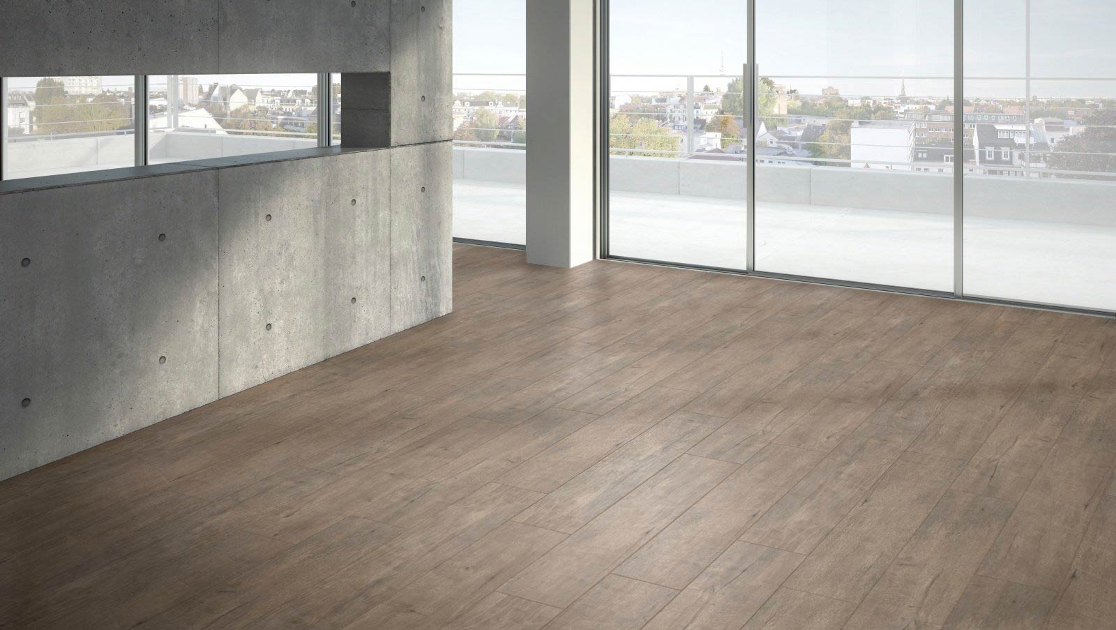 Parador Vinyl Classic 2030 Eiche Explorer felsengrau 1-Stab Landhausdiele 4V Raum2