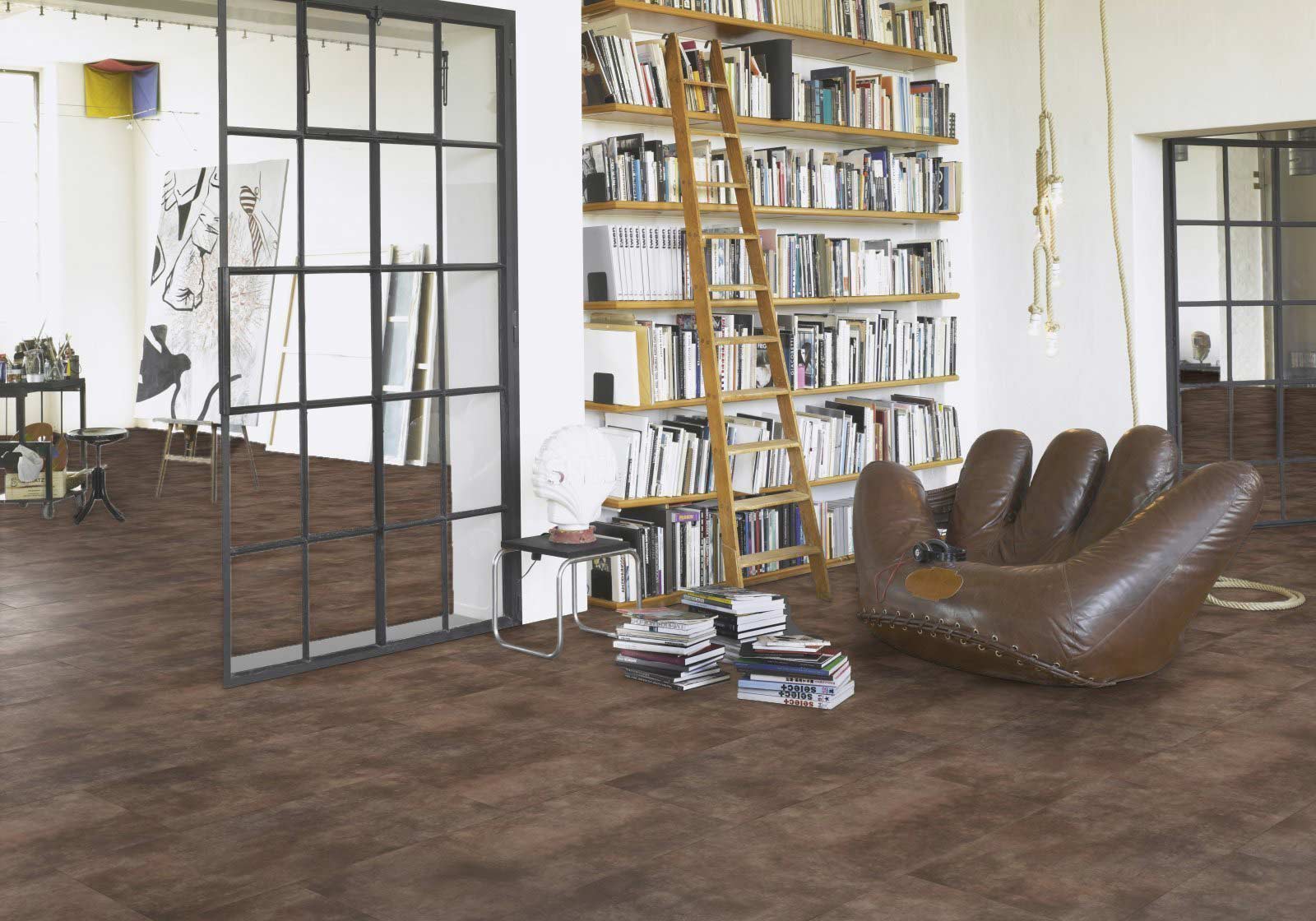 Parador Vinyl Trendtime 5 Basalt terra Großfliese 4V Raum4