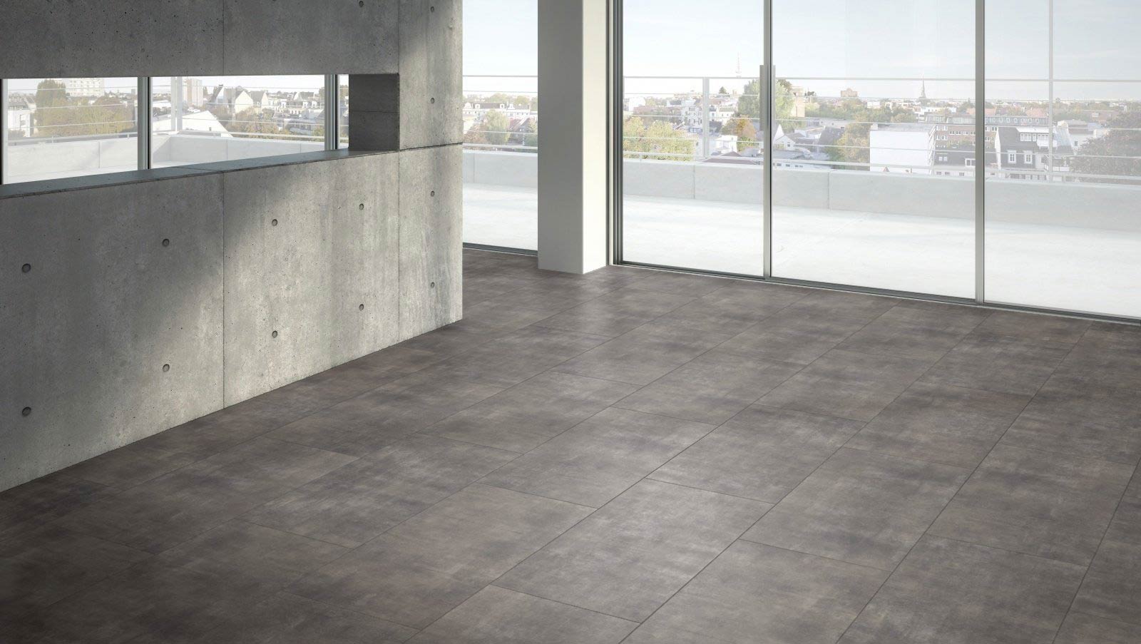 Parador Vinyl Trendtime 5 Mineral Black Großfliese 4V Raum2