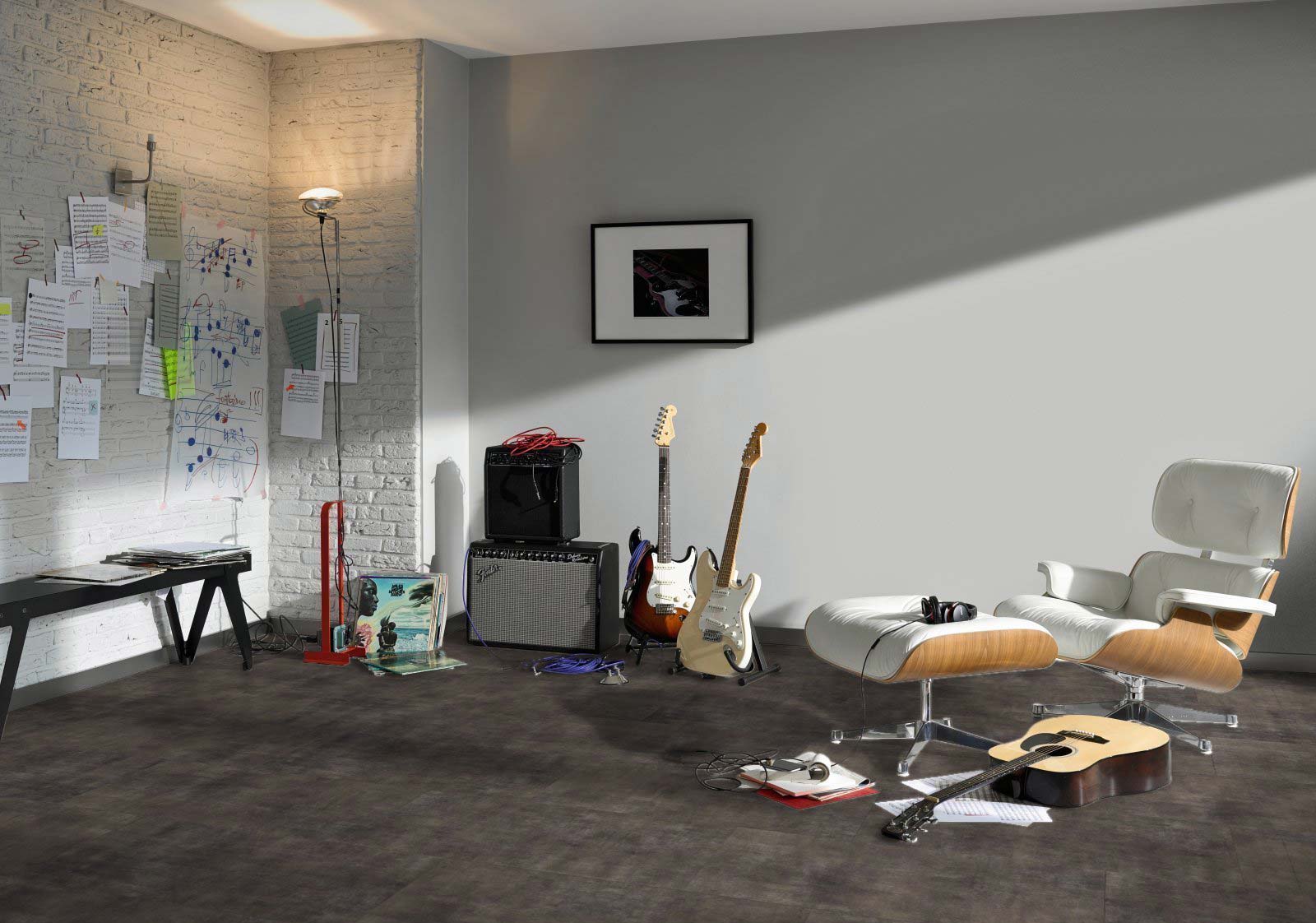 Parador Vinyl Trendtime 5 Mineral Black Großfliese 4V Raum4