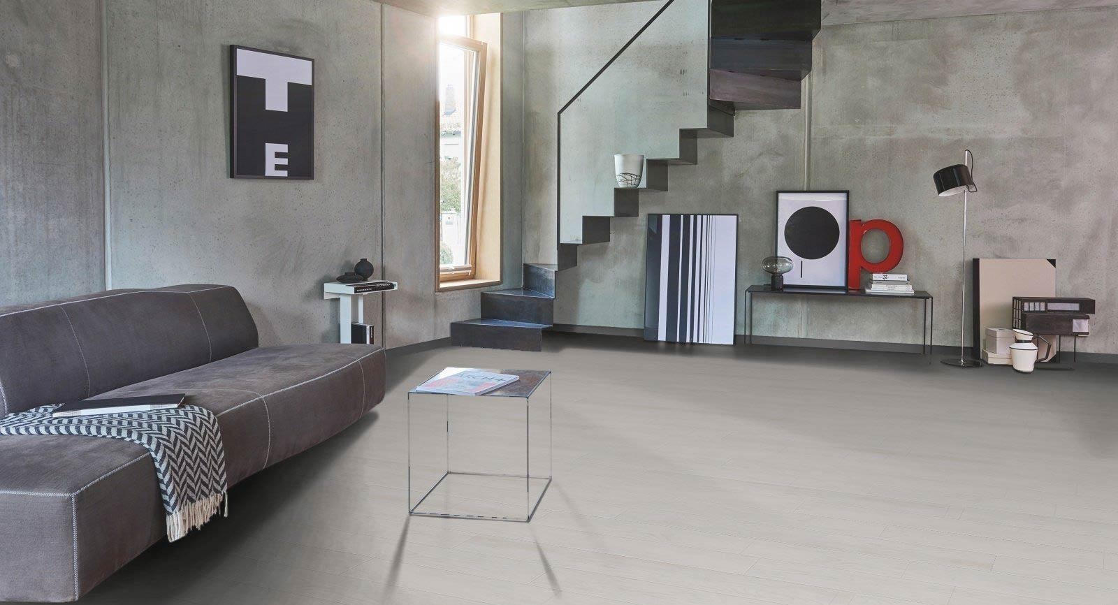 Parador Vinyl Trendtime 8 Symphony White Großdiele 4V Raum3