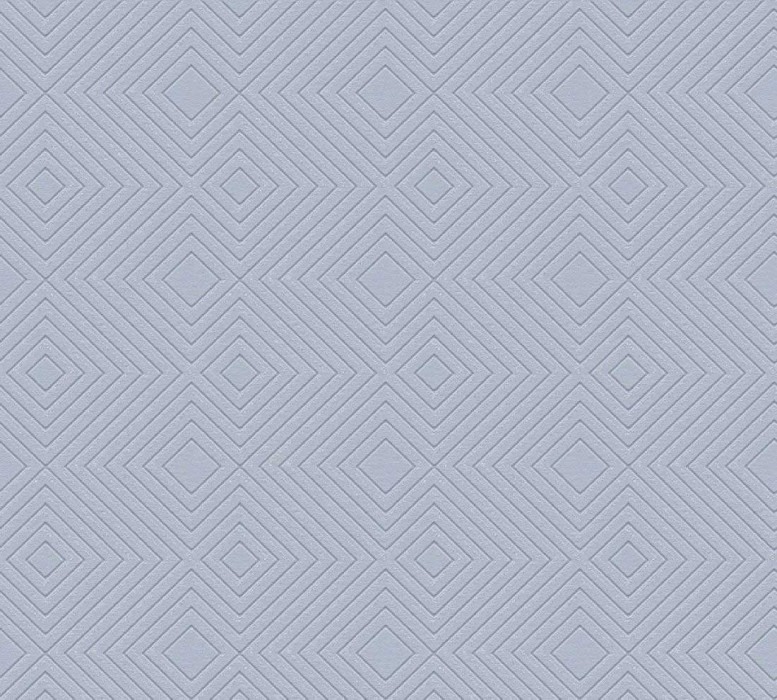 Papel pintado Skaben 3D geométrico - Papel pintado 3D geométrico azul / gris 10,05 m x 0,53 m D6857 main product photo