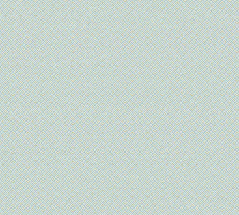 Papel pintado Skaben 3D geométrico - Papel pintado 3D geométrico oro / azul 10,05 m x 0,53 m main product photo