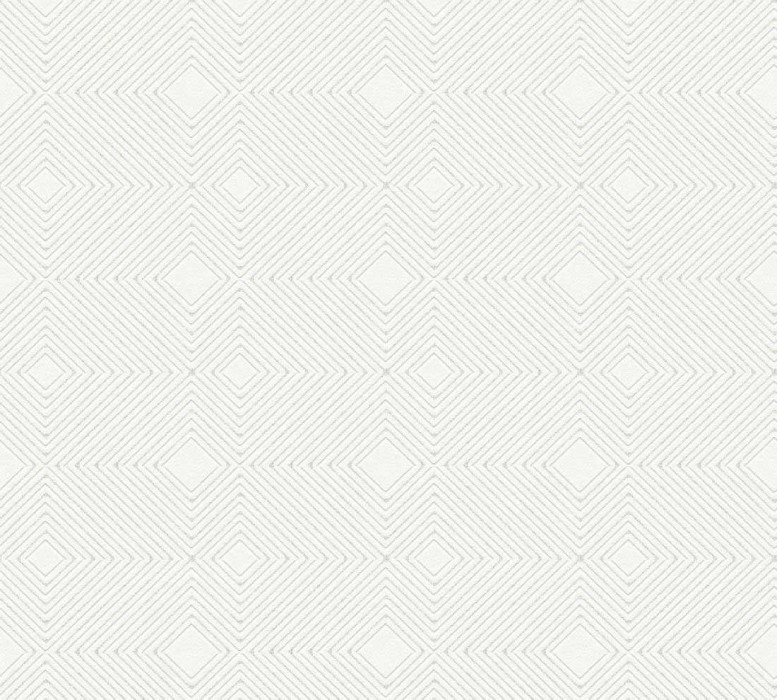 Skaben 3D Geometric Wallpaper White 10.05 m x 0.53 m D5857 main product photo