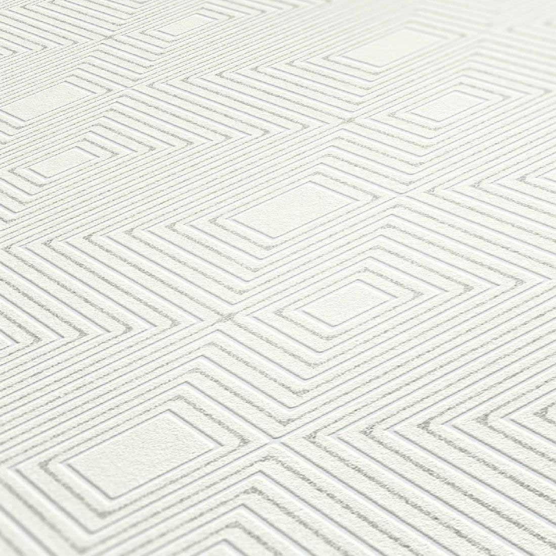 Skaben 3D geometric 3D Tapete geometrische Tapete Blau / Grau Raum2