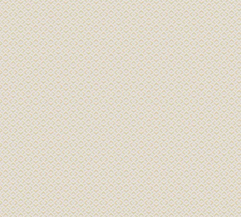 Papel pintado Skaben 3D geométrico - Papel pintado 3D geométrico blanco / dorado 10,05 m x 0,53 m D2957 main product photo